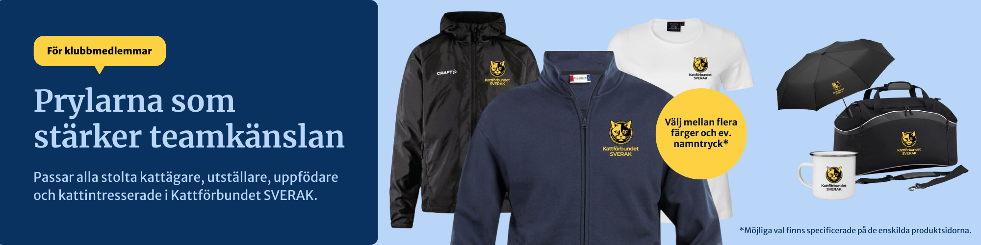Kattförbundet SVERAKs profilshop